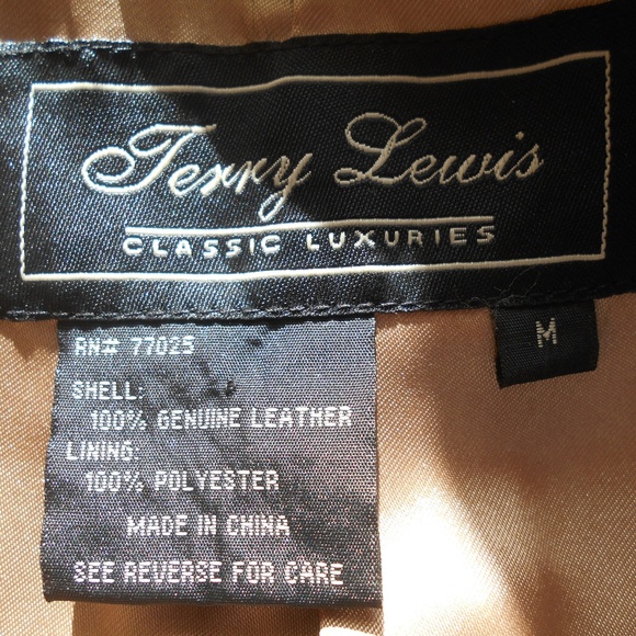 RARE Nwt TERRY LEWIS 100% Leather Suit Skirt  Jacket: M /  Skirt: 6P - Picture 5 of 5